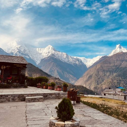 Tranquil mountain resort with stunning Himalayas view, perfect for nature lovers and adventurers.